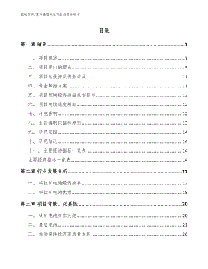 惠州叠层电池项目投资计划书（模板）