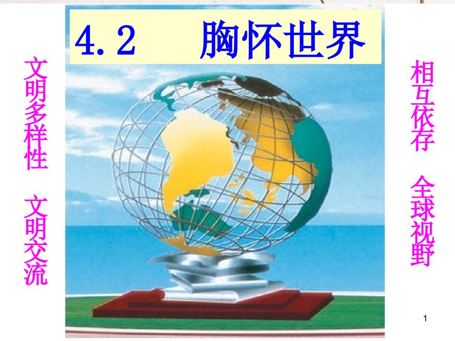 八年级政治上册 第四单元 意义人生 4.2 胸怀世界课件 粤教版[共35页]_第1页