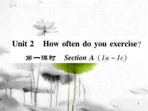 八年級(jí)英語(yǔ)上冊(cè) Unit 2 How often do you exercise（第1課時(shí)）Section A（1a-1c）同步作業(yè)課件 （新版）人教新目標(biāo)版