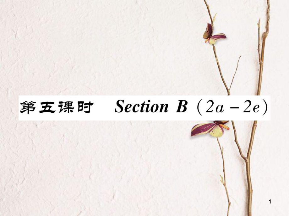 八年級英語上冊 Unit 9 Can you come to my party（第5課時）Section B（2a-2e）同步作業(yè)課件 （新版）人教新目標版_第1頁