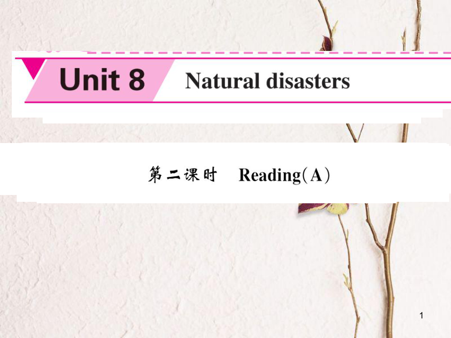 八年級英語上冊 Unit 8 Natural disasters（第2課時）課件 （新版）牛津版[共4頁]_第1頁