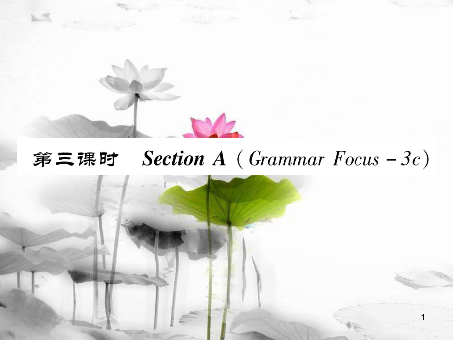 八年級英語上冊 Unit 1 Where did you go on vacation（第3課時）Section A（Grammar Focus-3c）同步作業(yè)課件 （新版）人教新目標版_第1頁