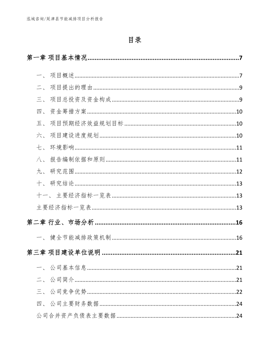 延津县节能减排项目分析报告_第1页