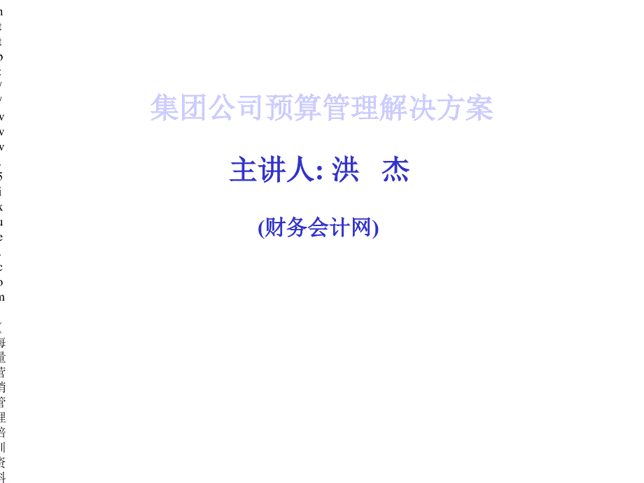 集团公司预算管理解决方案_第1页