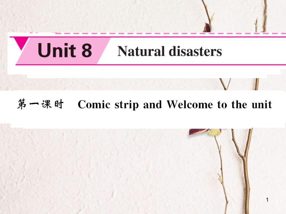 八年級(jí)英語(yǔ)上冊(cè) Unit 8 Natural disasters（第1課時(shí)）課件 （新版）牛津版[共4頁(yè)]_第1頁(yè)