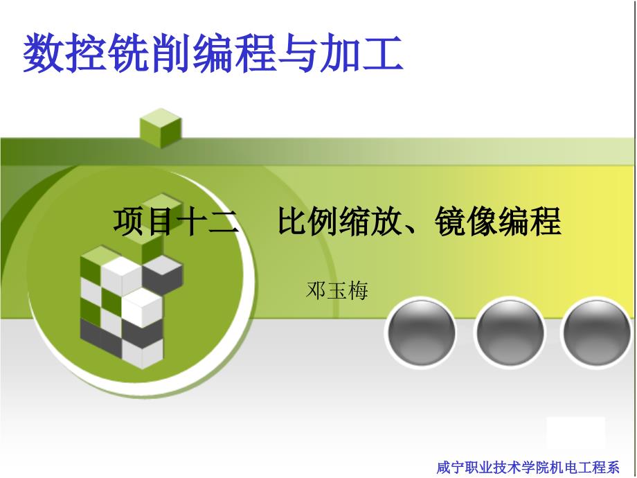 项目十二比例缩放、镜像编程课件_第1页