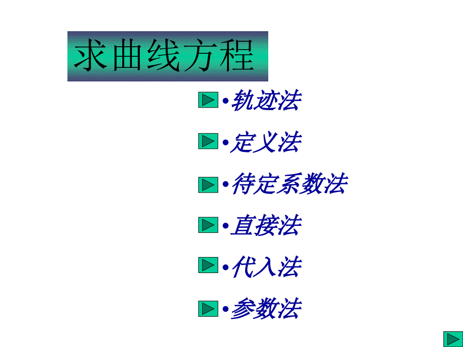 求曲线方程的常用方法课件_第1页
