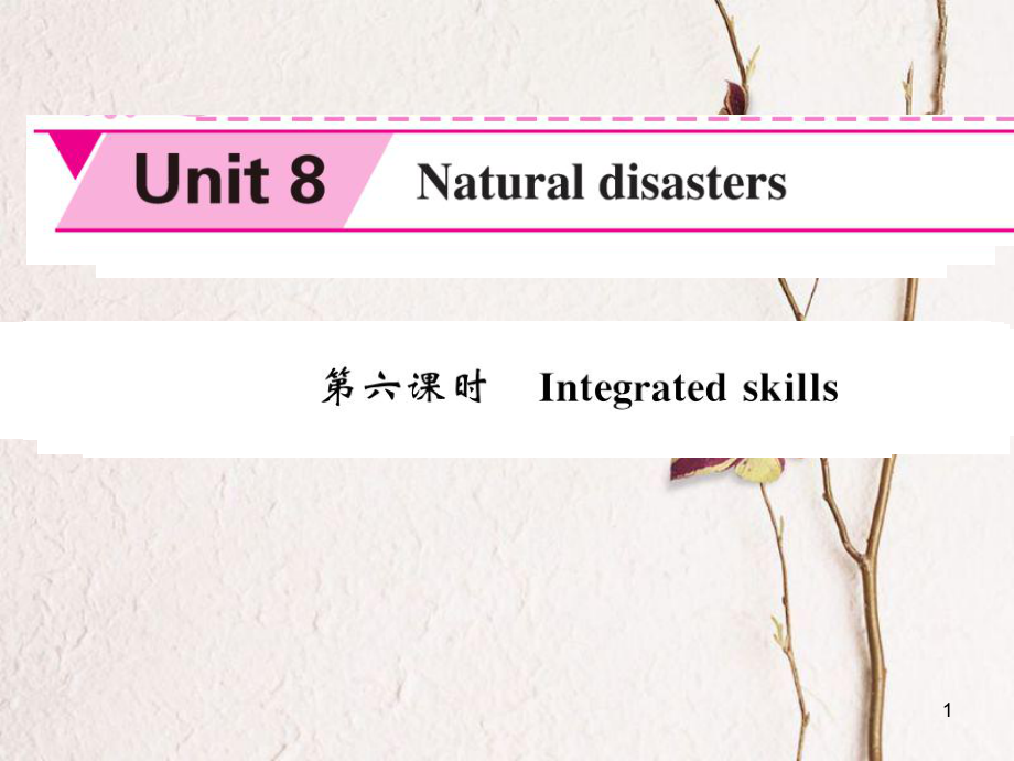 八年級英語上冊 Unit 8 Natural disasters（第6課時）課件 （新版）牛津版[共4頁]_第1頁