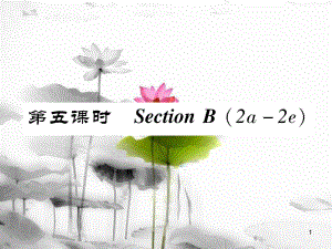 八年級英語上冊 Unit 2 How often do you exercise（第5課時）Section B（2a-2e）同步作業(yè)課件 （新版）人教新目標版