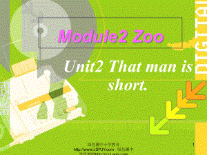 英語(yǔ)三年級(jí)下外研版(三起)《Module 2Unit 2 The man is short》課件1