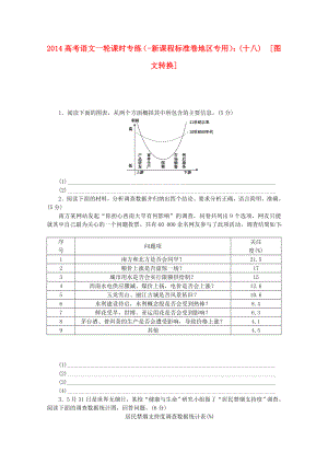 （新課程標(biāo)準(zhǔn)卷地區(qū)專用）2014高考語(yǔ)文一輪 課時(shí)專練(十八) 圖文轉(zhuǎn)換