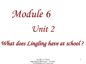 外研版 小學(xué)三年級英語（下）Unit 6 What does lingling have at school課件