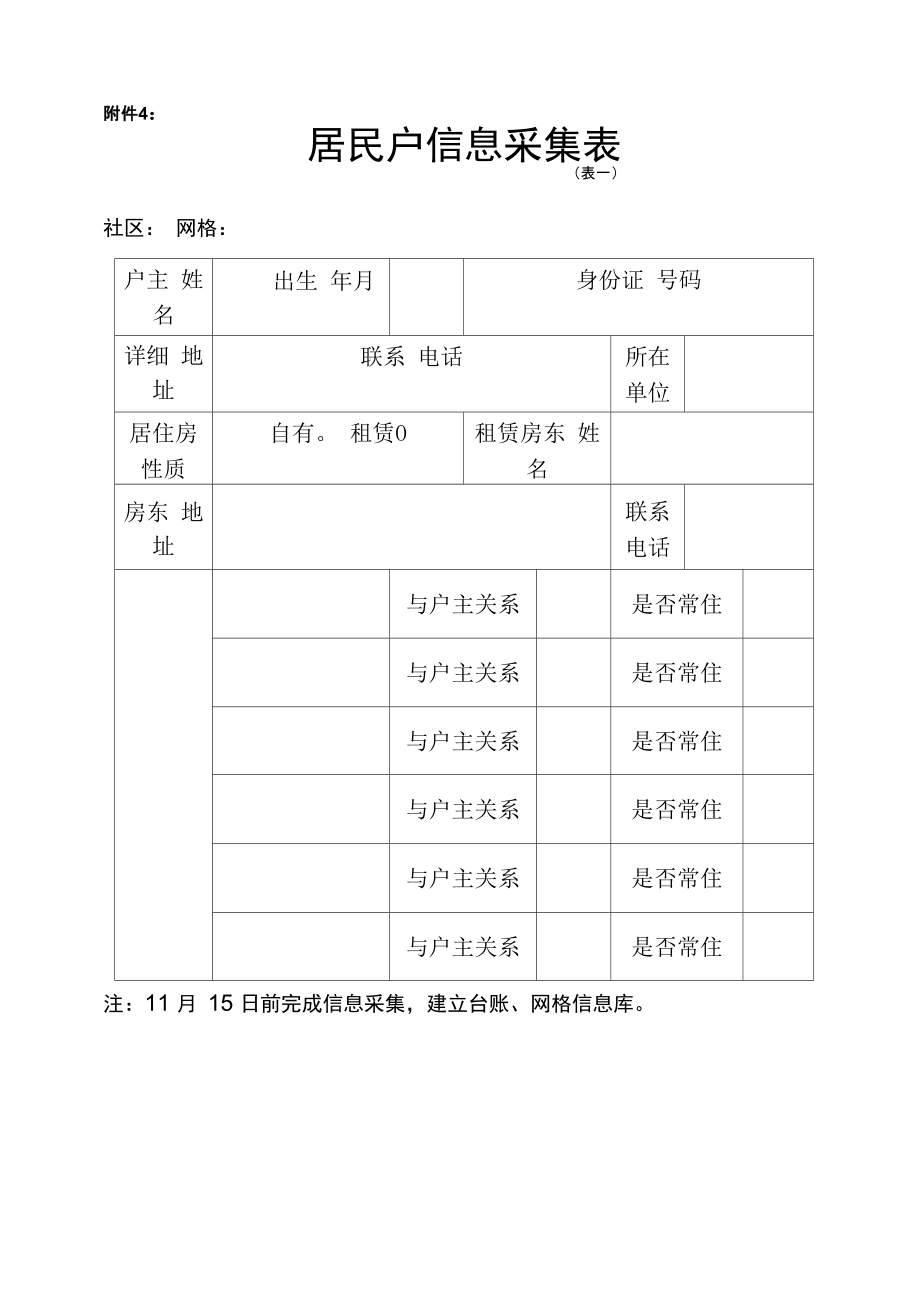 居民户信息采集表_第1页