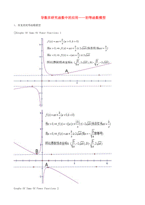 天津市2013届高三数学总复习 综合专题 导数在研究函数中的应用 初等函数模型（学生版）