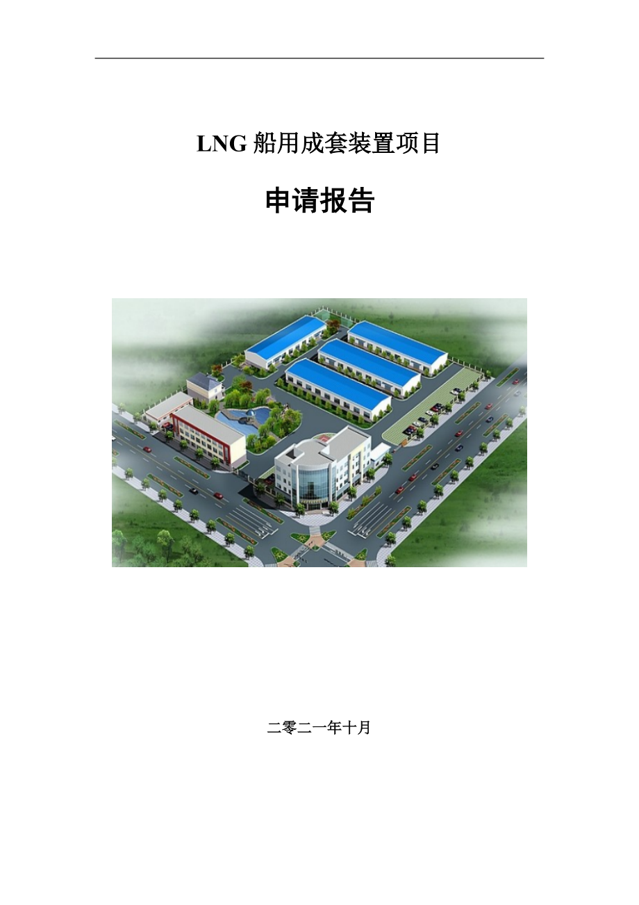 LNG船用成套装置项目申请报告写作参考模板_第1页