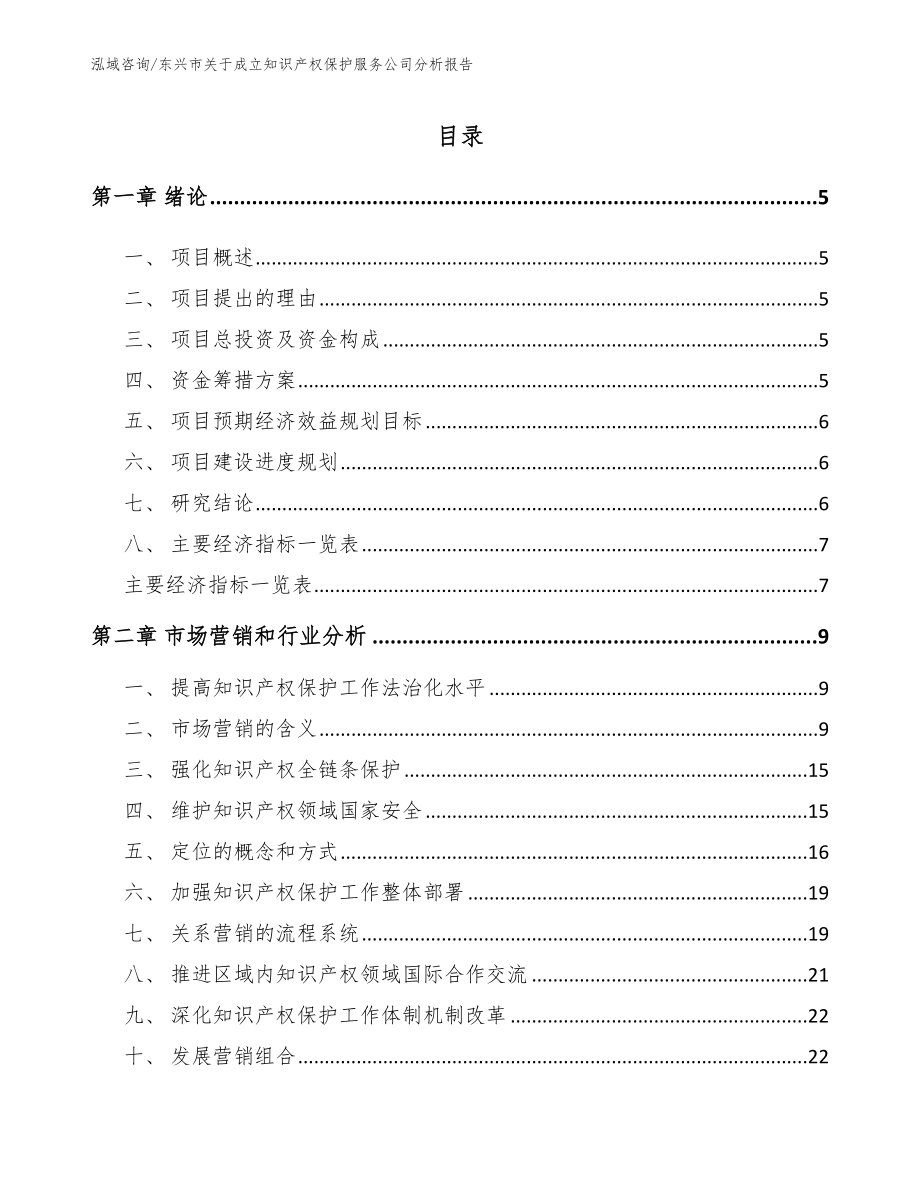 东兴市关于成立知识产权保护服务公司分析报告_第1页