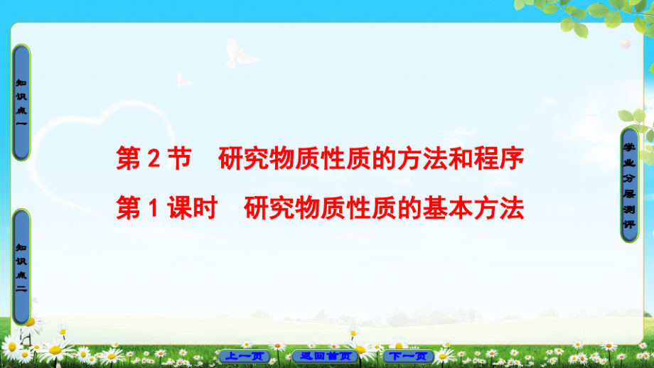 2018版 第1章 第2節(jié) 第1課時(shí) 研究物質(zhì)性質(zhì)的基本方法_第1頁