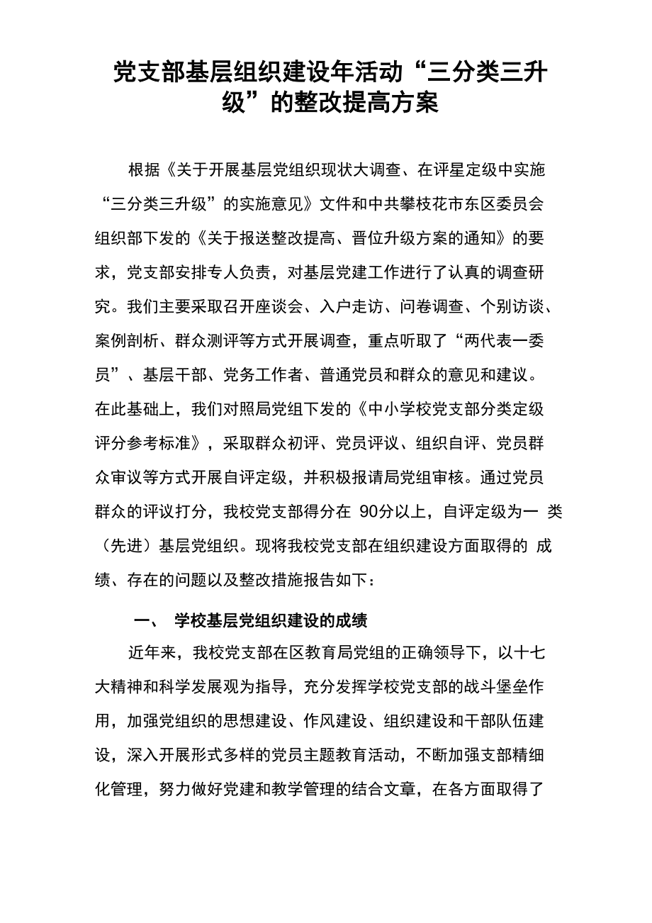 三分类三升级整改措施_第1页