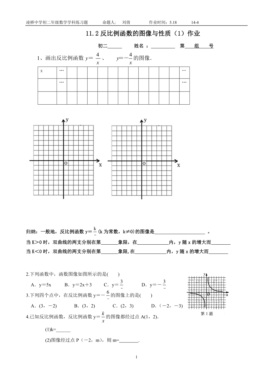 9.1 反比例函數(shù)1_第1頁