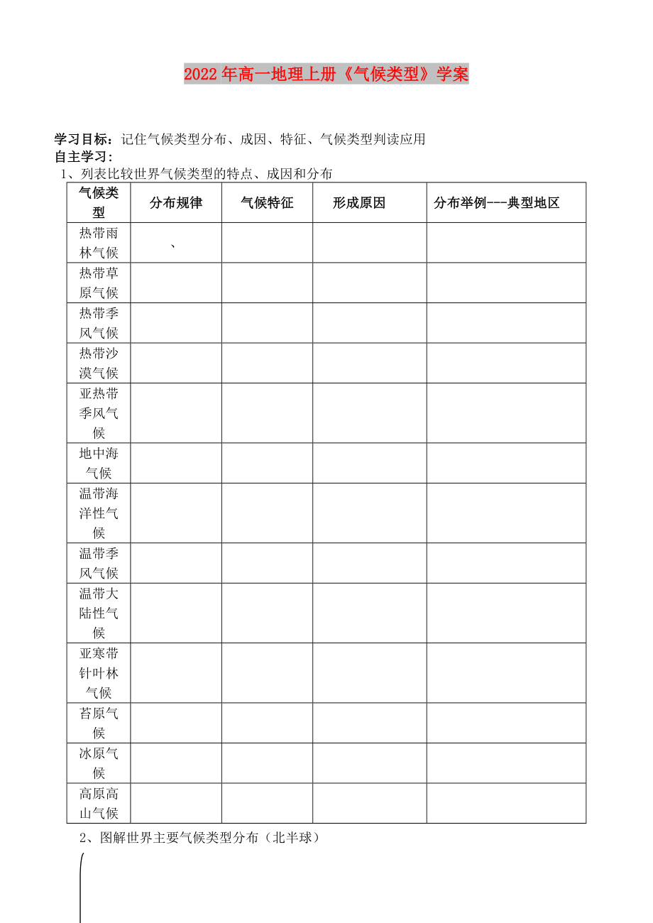 2022年高一地理上册《气候类型》学案_第1页