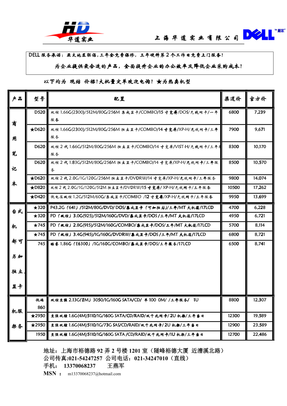 上海华道实业有限公司各种产品的介绍_第1页