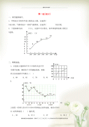 四年級數(shù)學(xué)下冊 專項復(fù)習(xí) 統(tǒng)計與可能性 第一組 統(tǒng)計 蘇教版(共4頁DOC)